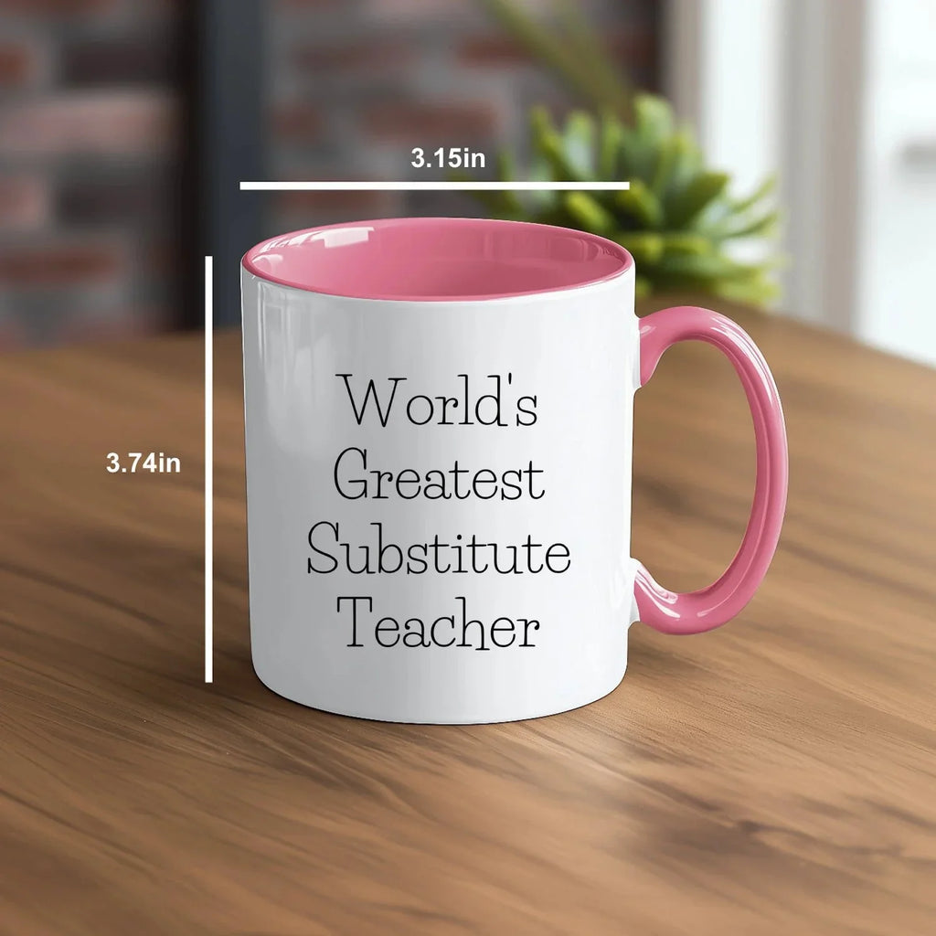 Inspiring Two Tone Coffee Mug With Greatest Substitute Quotes Perfect Gift