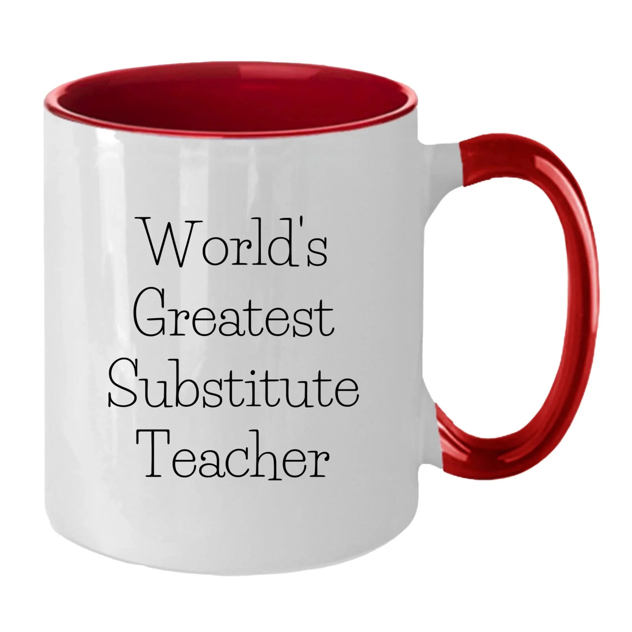 Inspiring Two Tone Coffee Mug With Greatest Substitute Quotes Perfect Gift