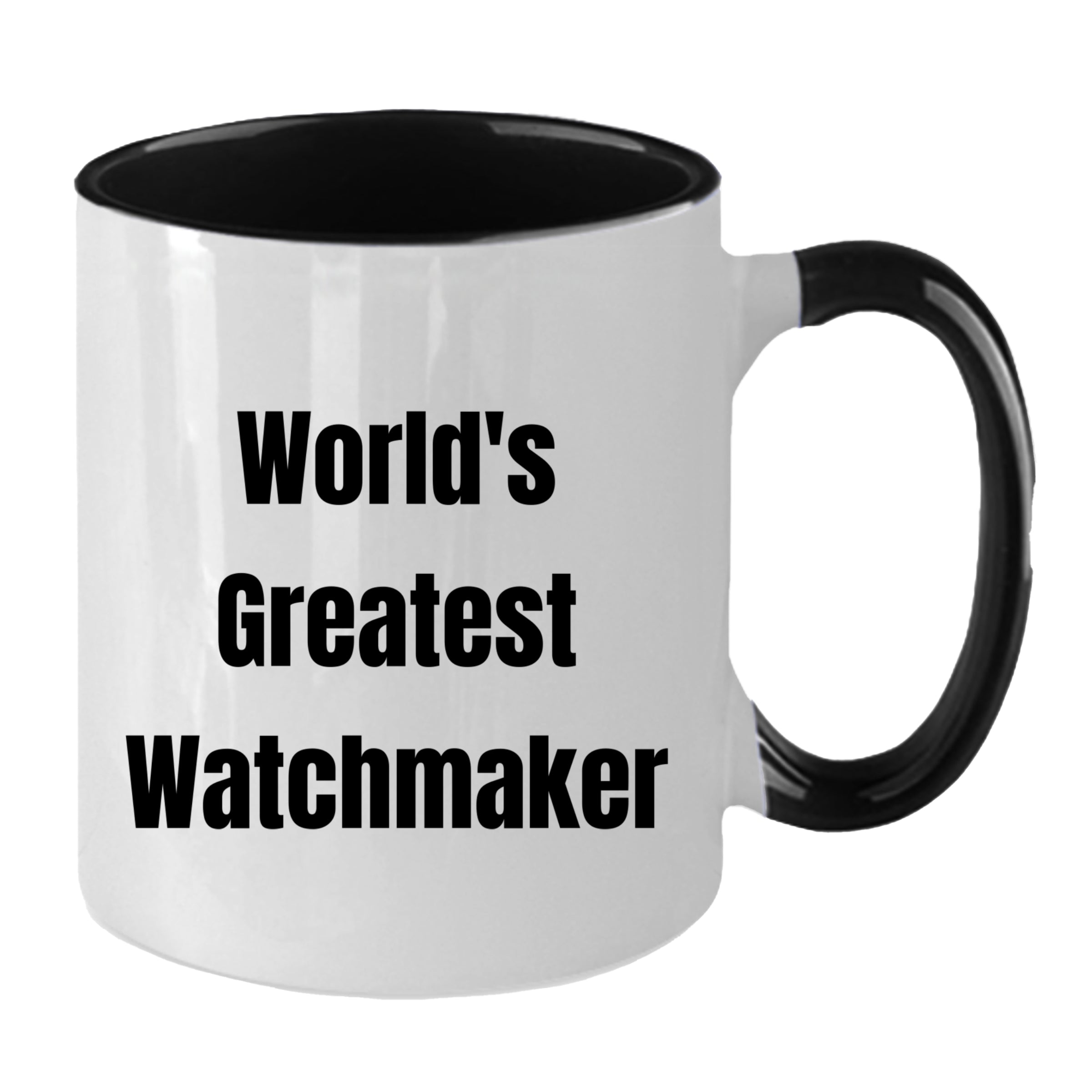 Amazing Two Tone Watchmaker Mug Microwave Safe Ceramic Gift
