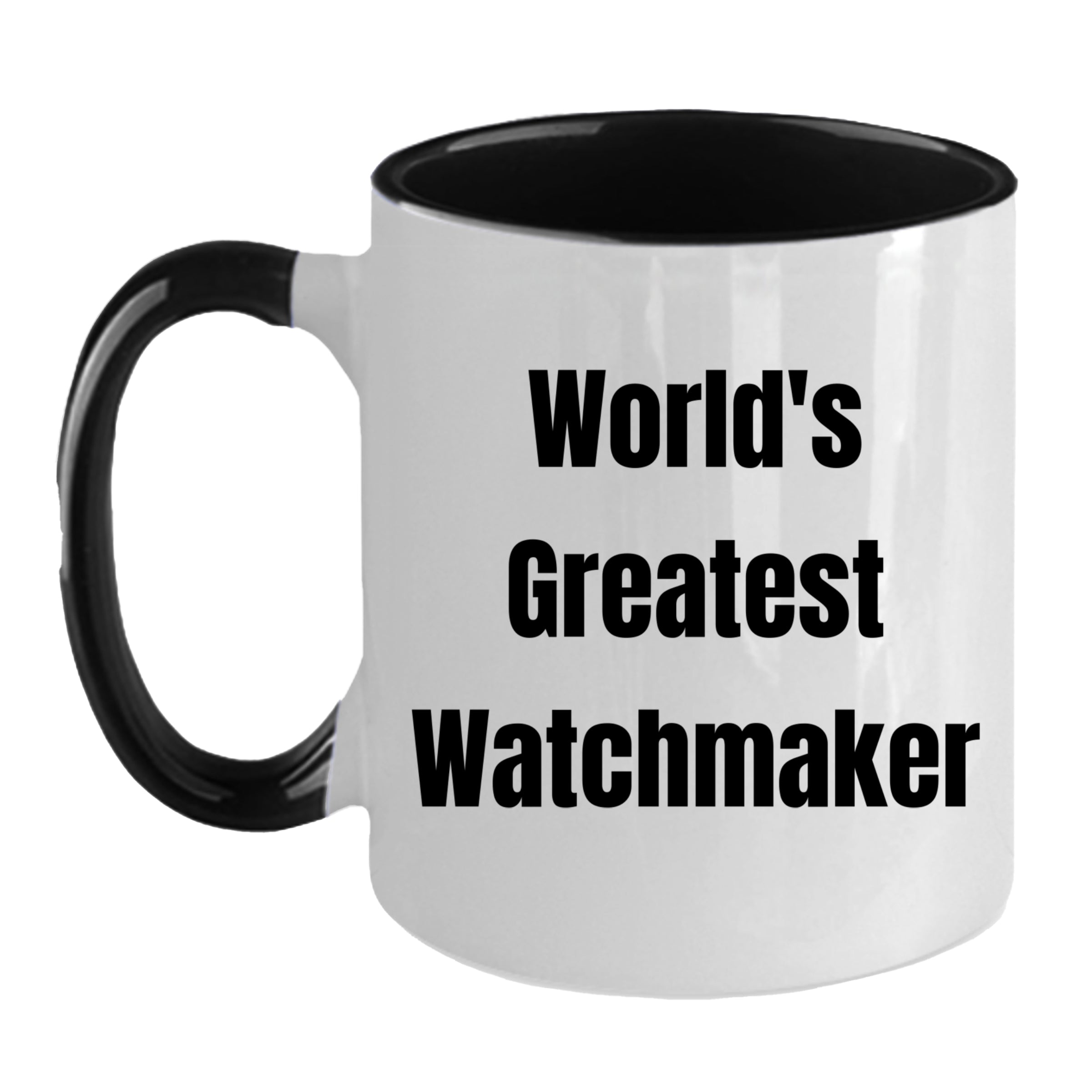 Amazing Two Tone Watchmaker Mug Microwave Safe Ceramic Gift