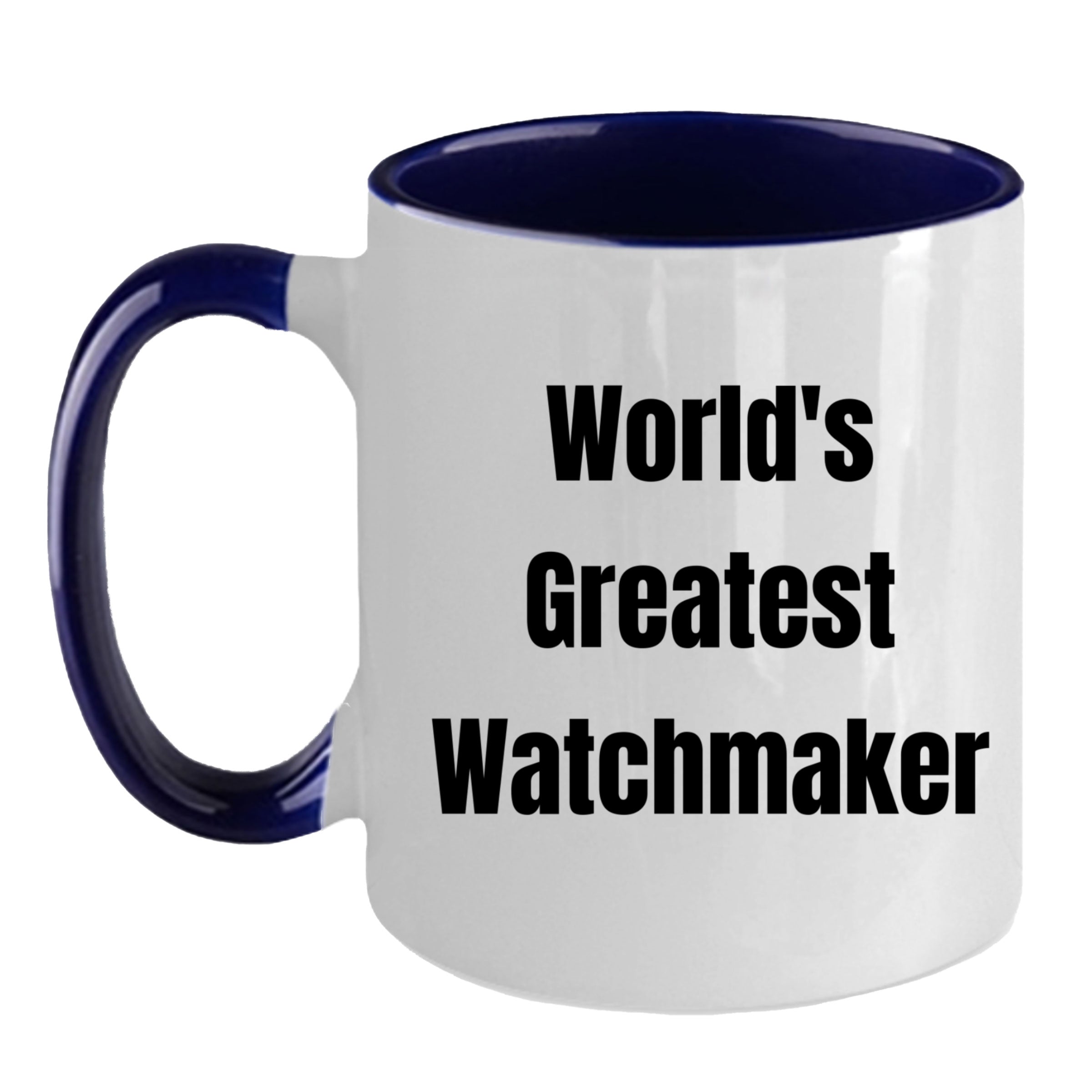 Amazing Two Tone Watchmaker Mug Microwave Safe Ceramic Gift