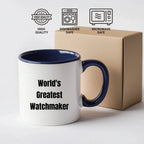 Amazing Two Tone Watchmaker Mug Microwave Safe Ceramic Gift