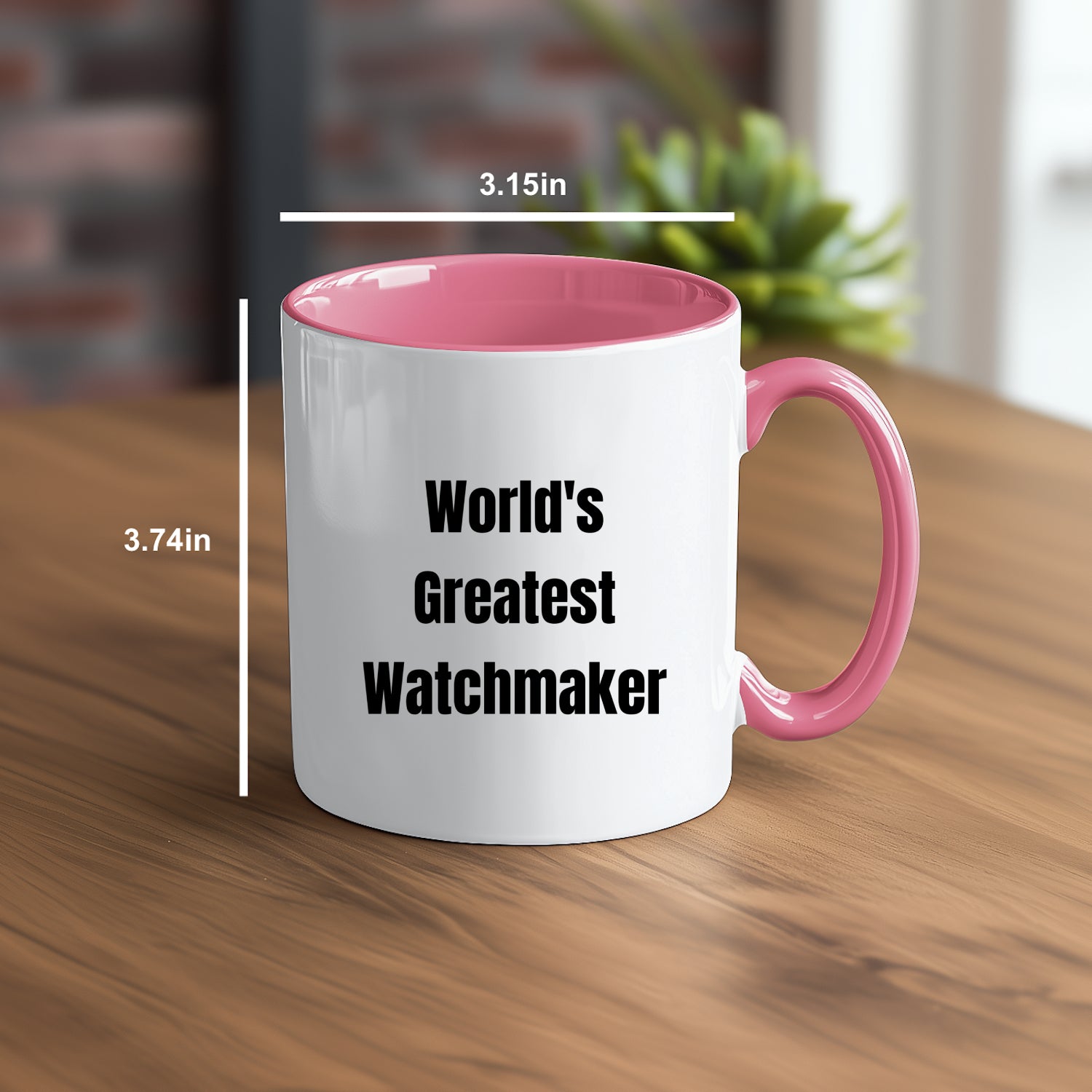 Amazing Two Tone Watchmaker Mug Microwave Safe Ceramic Gift