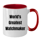 Amazing Two Tone Watchmaker Mug Microwave Safe Ceramic Gift