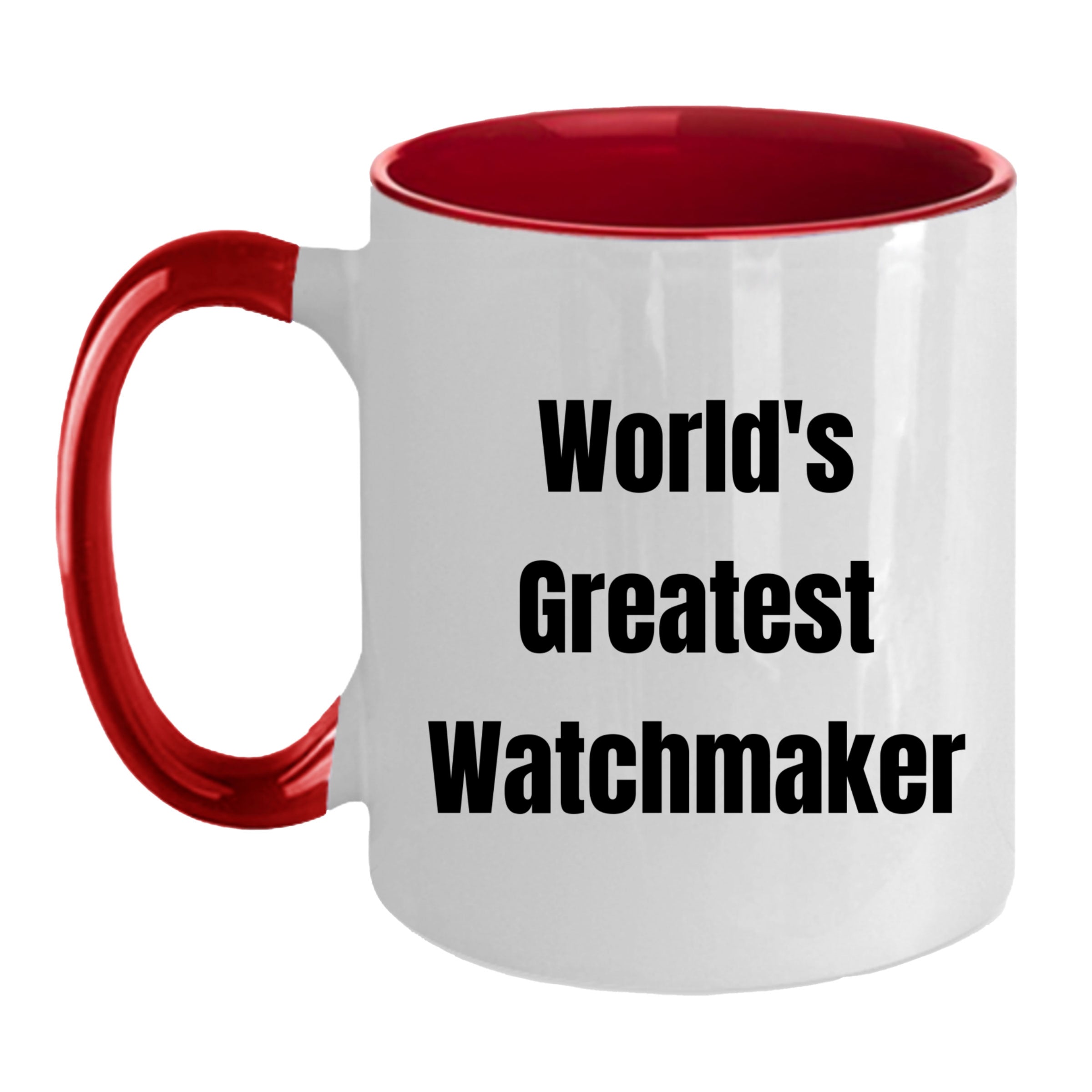 Amazing Two Tone Watchmaker Mug Microwave Safe Ceramic Gift