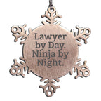 Lawyer Snowflake Ornament Ninja By Night Ideal Gift