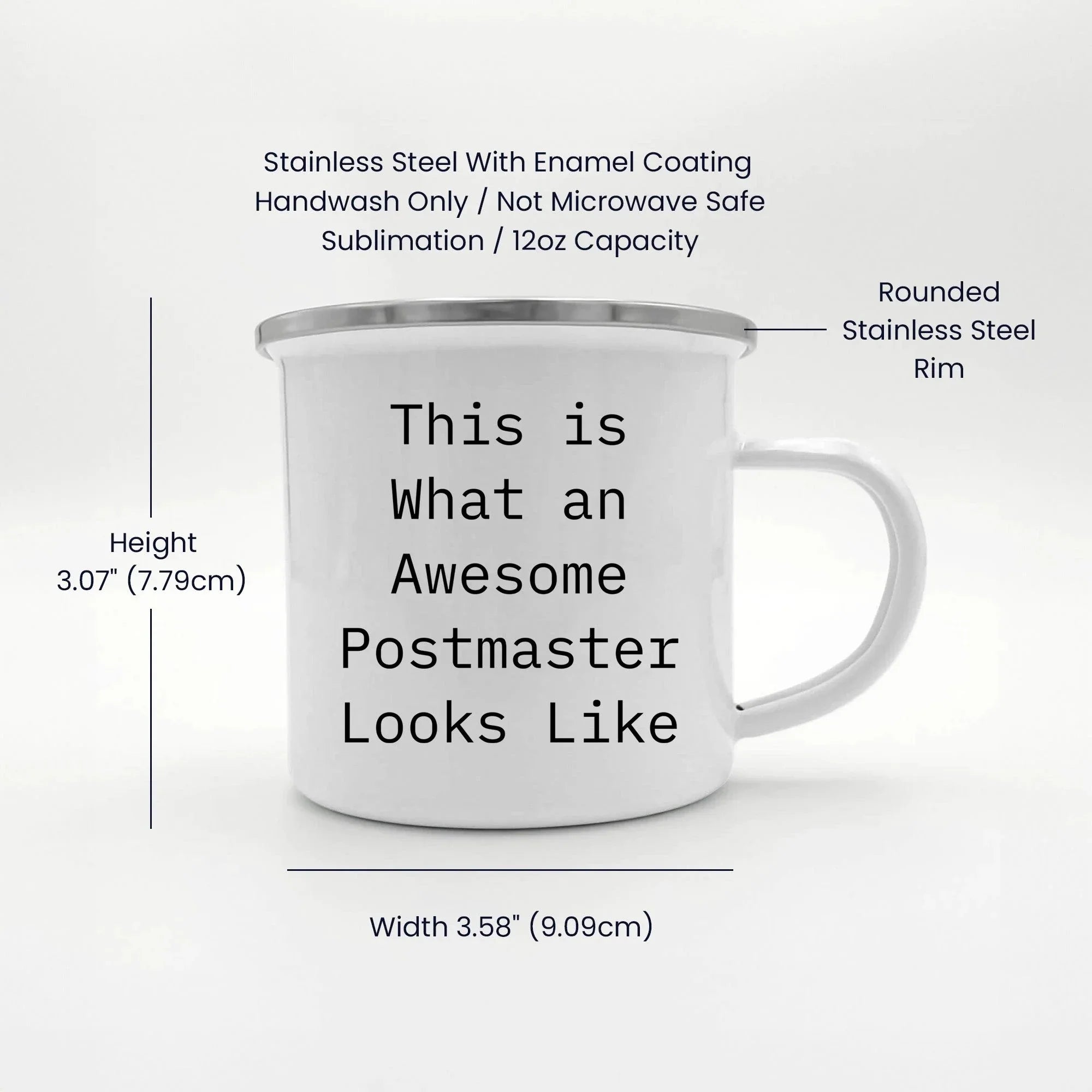 Funny Postmaster Gifts, This Is What An Awesome Postmaster Looks Like, Camping Mug for Graduation from Family, Friends, or Coworkers