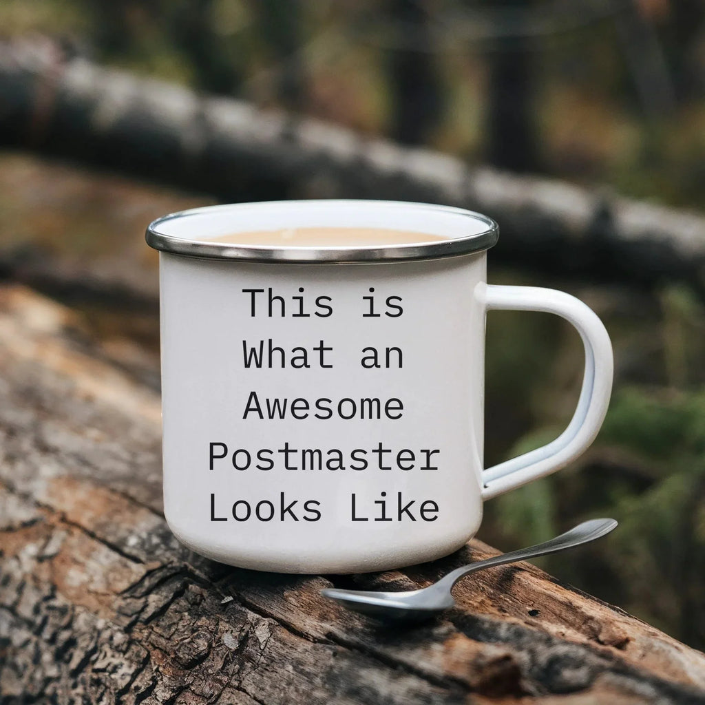 Funny Postmaster Gifts, This Is What An Awesome Postmaster Looks Like, Camping Mug for Graduation from Family, Friends, or Coworkers