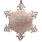 Court Reporter Ornament Keep Calm Or I Will Use Voice Xmas