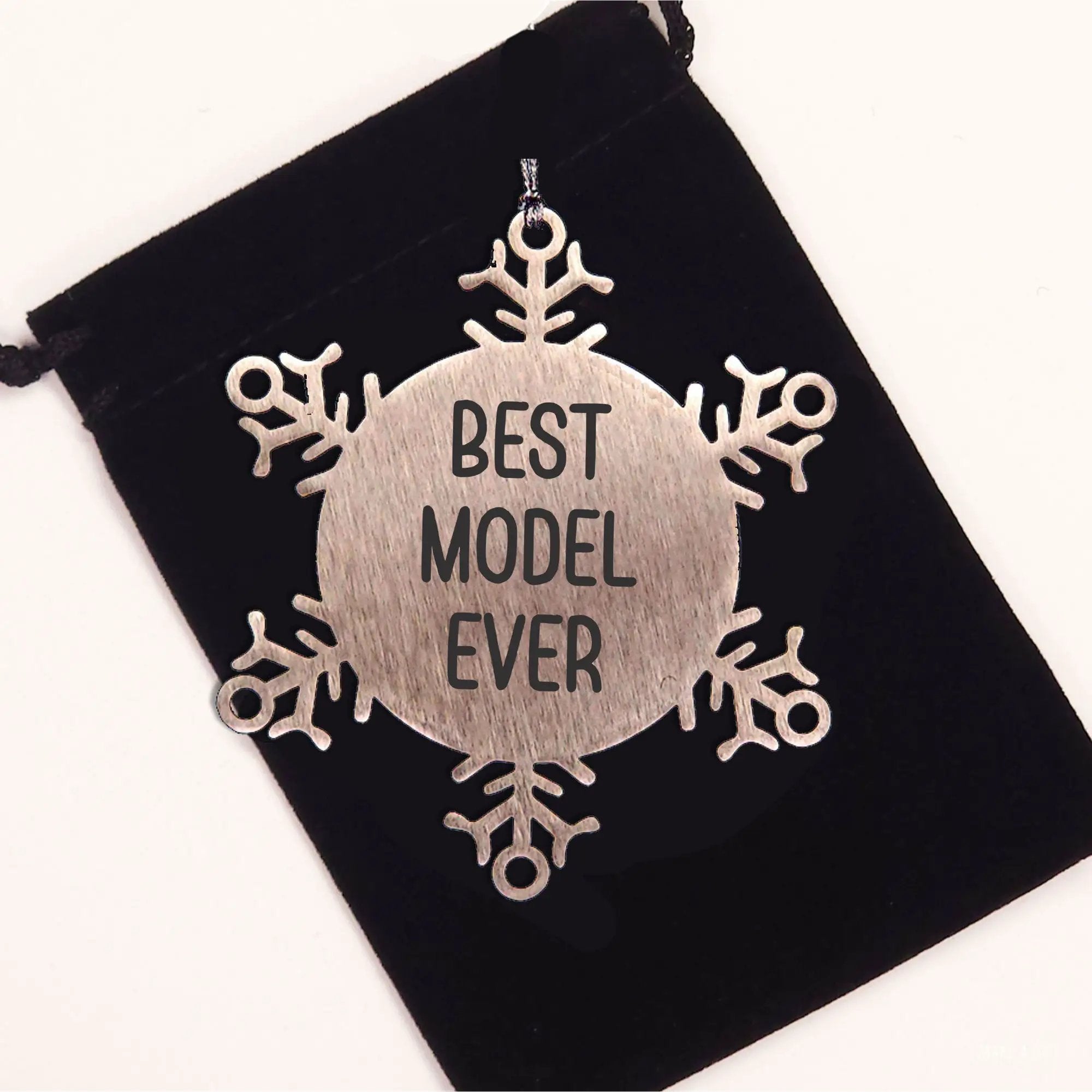Model Snowflake Ornament Best Model Ever Gift For Christmas - Mallard Moon