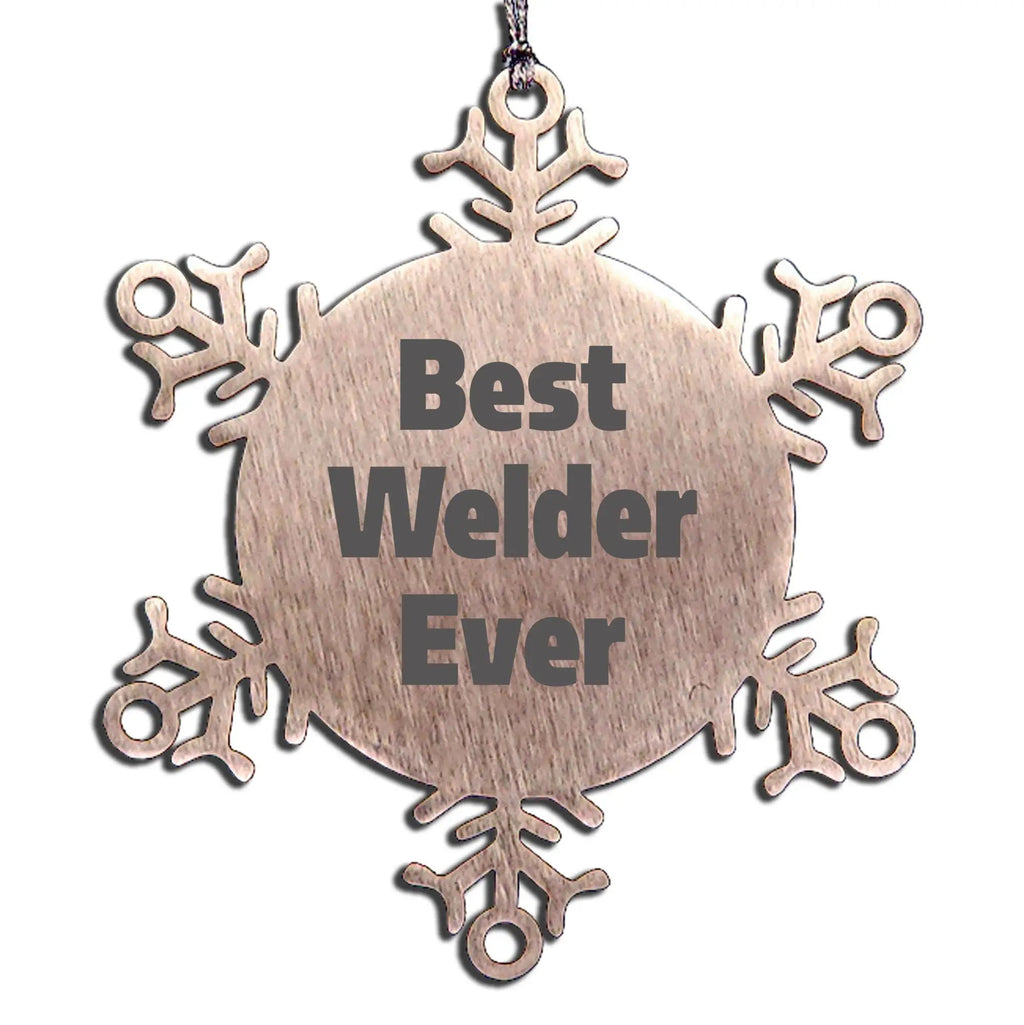 Funny Welder Snowflake Ornament Gifts from Friends for Men's Christmas Unique Presents