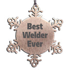 Funny Welder Snowflake Ornament Gifts from Friends for Men's Christmas Unique Presents