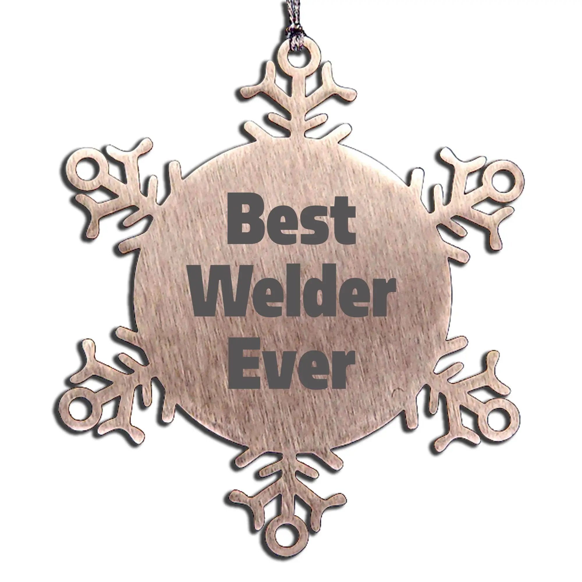 Funny Welder Snowflake Ornament Gifts from Friends for Men's Christmas Unique Presents