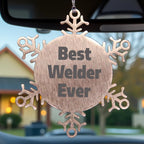 Funny Welder Snowflake Ornament Gifts from Friends for Men's Christmas Unique Presents