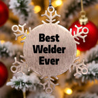 Funny Welder Snowflake Ornament Gifts from Friends for Men's Christmas Unique Presents