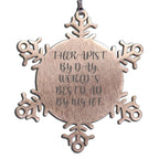Funny Therapist Snowflake Ornaments - Therapist By Day, World's Best Dad By Night. - Mallard Moon