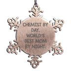 Chemist By Day Snowflake Ornament Stainless Steel For Mom - Mallard Moon