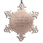 Funny Sailor Gifts from Friends for Sailor Men - Snowflake Ornament, Sorry This Guy Is Already Taken By A Smokin' Hot Sailor