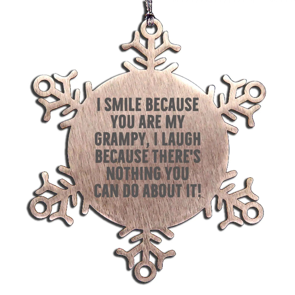 Roofer Snowflake Ornament I Cant Fix Stupid People Gift - Mallard Moon