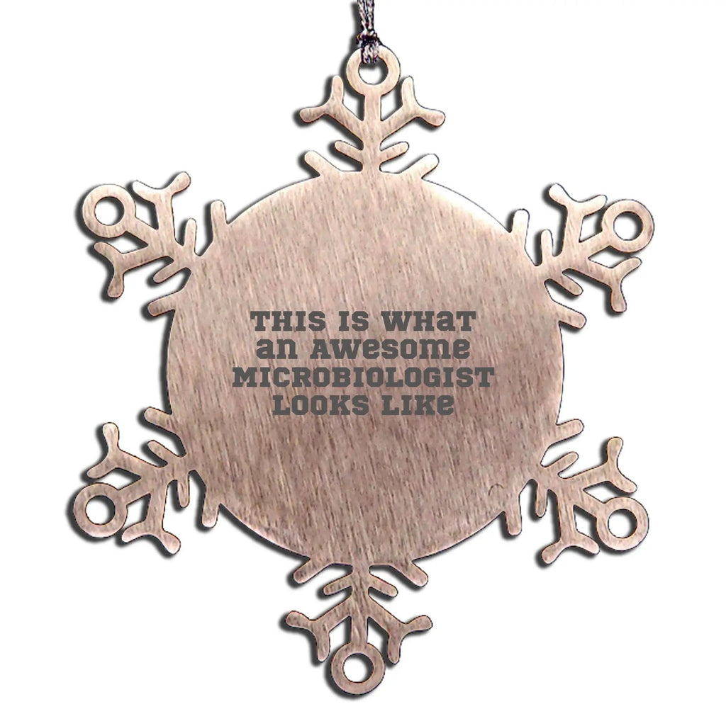 Microbiologist Snowflake Ornament Awesome Look Gift