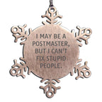 Funny Postmaster Snowflake Ornament Gift for Christmas