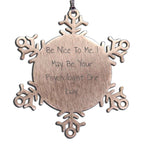 Funny Psychologist Gifts for Christmas, Snowflake Ornament Quote, Gifts from Friends and Family