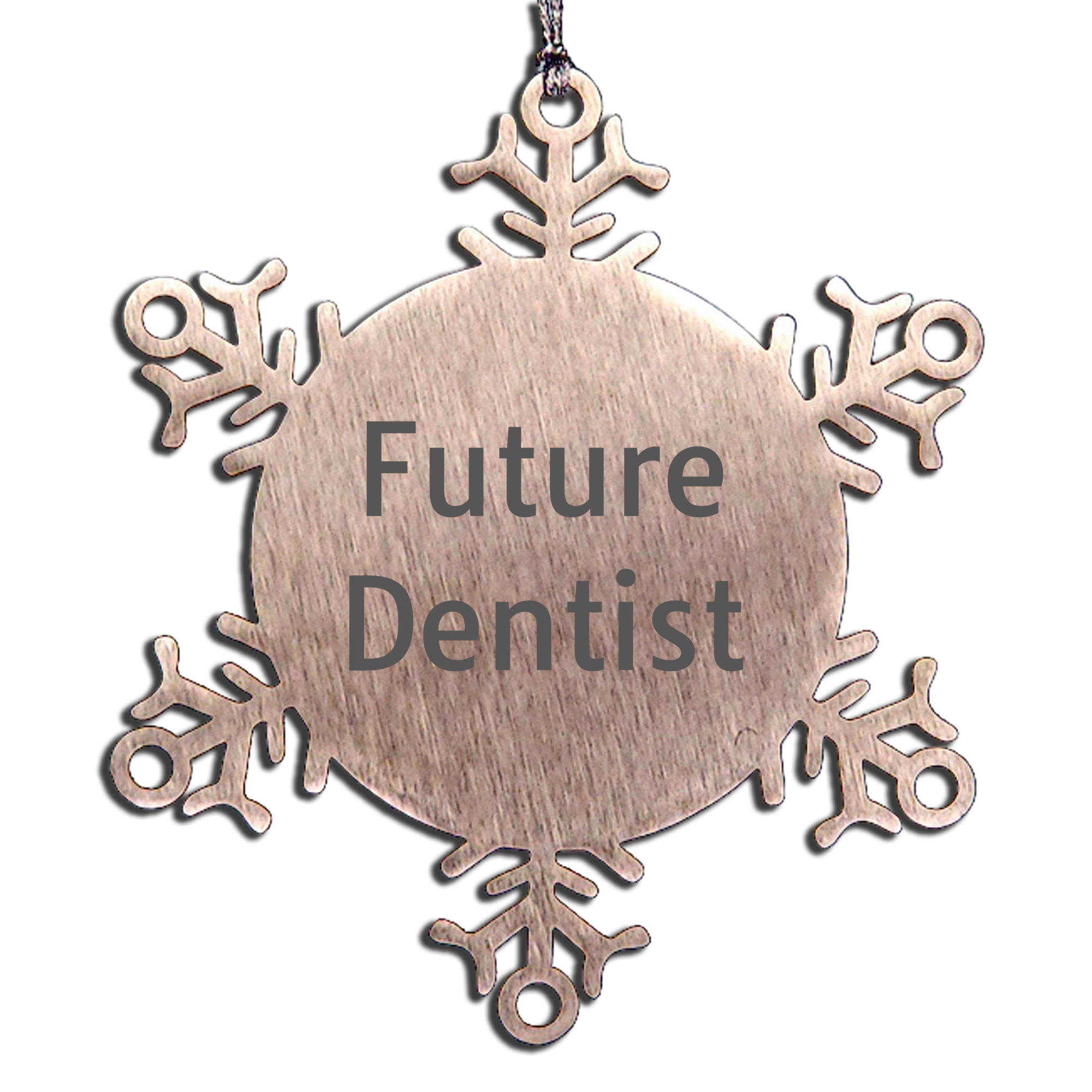 Funny Future Dentist Gifts from Friends, Unique Snowflake Ornaments for Dentist Christmas Unique Gifts, Inspirational Quotes for Dentist Office Decorations