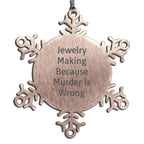 Funny Jewelry Making Snowflake Ornaments for Women Friends Family Unique Gift Ideas Christmas Unique Presents