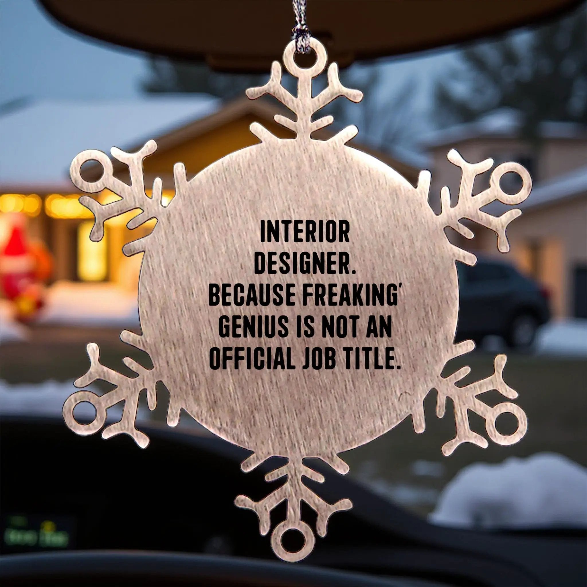 Insurance Sales Agent Ornament Shatterproof Stainless Gift