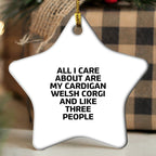 Cardigan Welsh Corgi Funny Star Ornament Gift For Dog Lovers