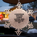 Cardigan Welsh Corgi Snowflake Ornament Stainless Steel - Cardigan Welsh Corgi Lover And Proud Of It!"