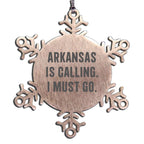 Arkansas Snowflake Ornament Stainless Steel Is Calling Perfect Gift