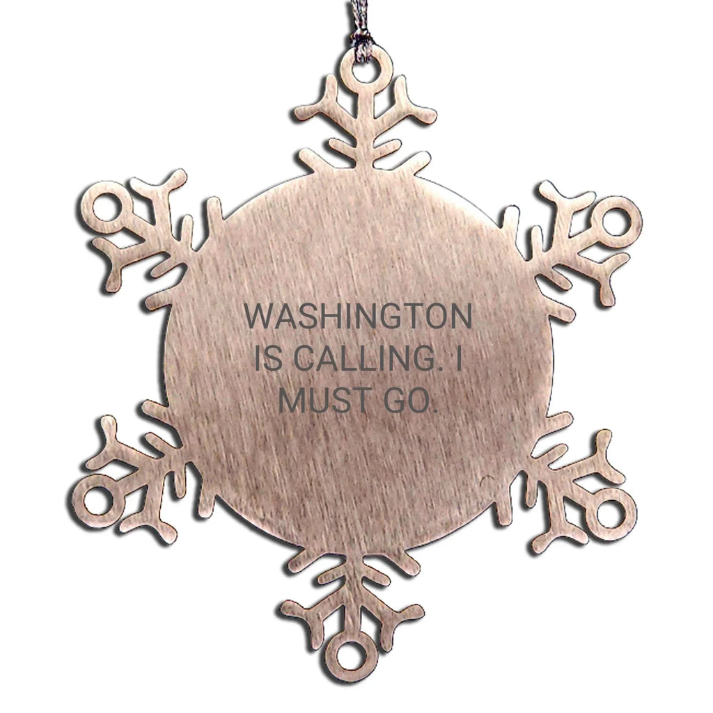Washington Fans - Washington Is Calling I Must Go - Ornament - Keepsake
