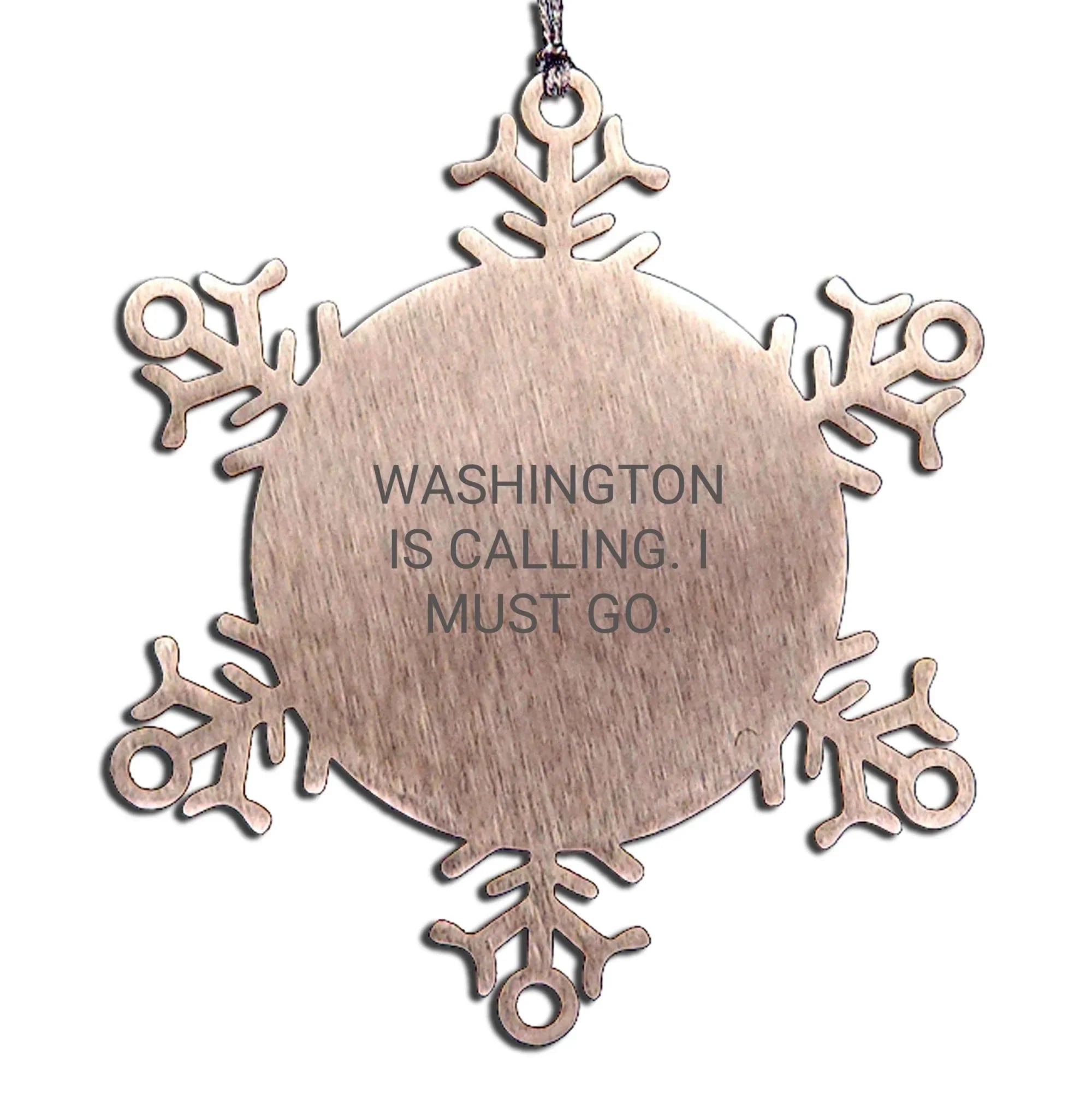 Washington Fans - Washington Is Calling I Must Go - Ornament - Keepsake