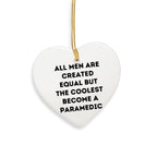 Paramedic Heart Christmas Ornament Gift For Brave Friends