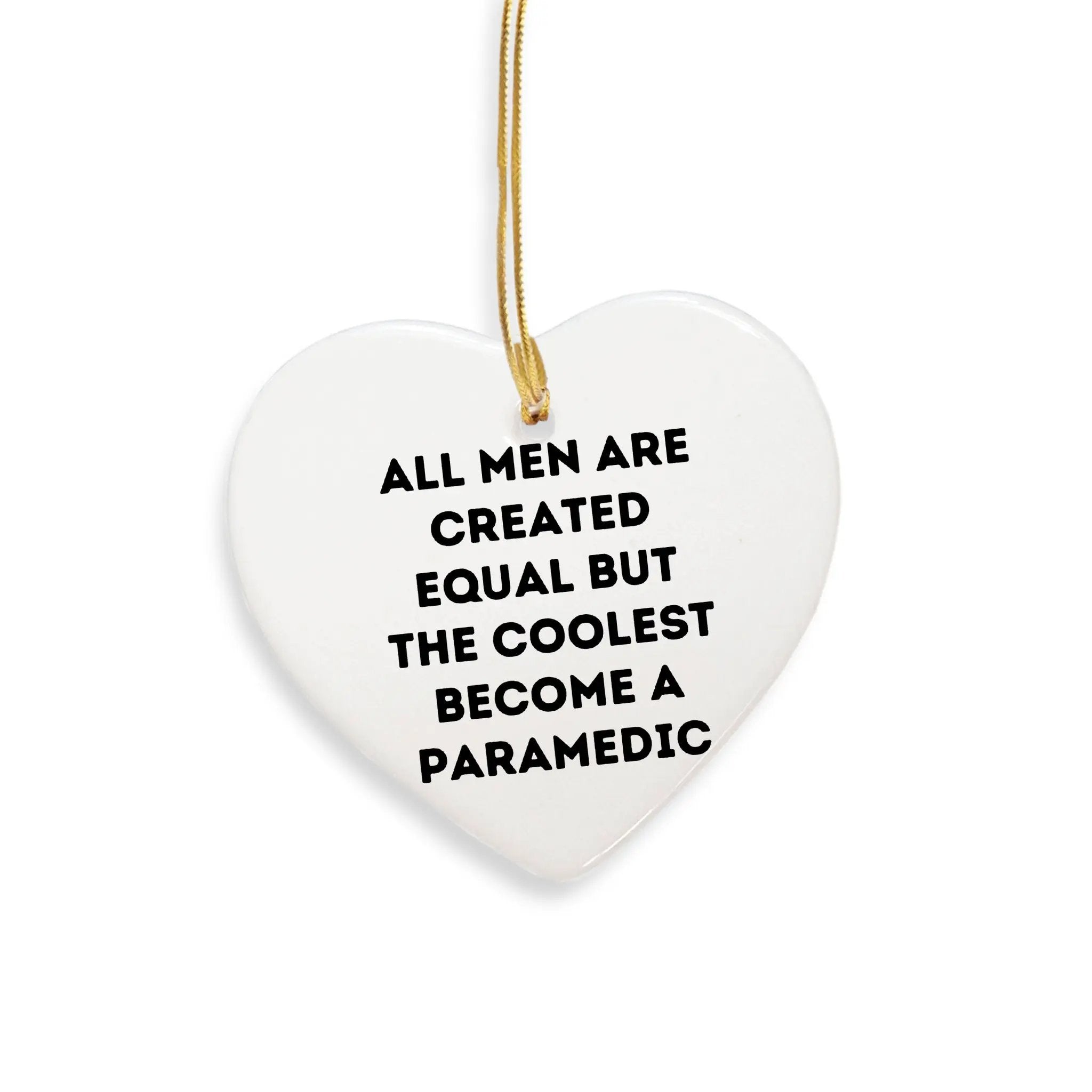 Paramedic Heart Christmas Ornament Gift For Brave Friends