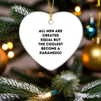 Paramedic Heart Christmas Ornament Gift For Brave Friends