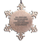 Paramedic Snowflake Ornament Funny Gift For Christmas