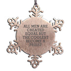 Priest Snowflake Ornament Coolest Priest Christmas Gift