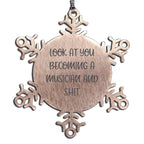 Funny Musician Snowflake Ornaments Gifts from Friends for Men and Women Christmas Unique