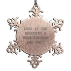 Neurosurgeon Gifts, Funny Snowflake Ornament, Christmas Unique Gifts from Friends to Neurosurgeons