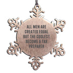 Tax Preparer Snowflake Ornament Coolest Gift