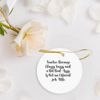 Trucker Circle Ornament Classy Sassy Fearless Ideal Gift
