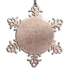 Attendant Gift Snowflake Ornament Pendant With Im Not Arguing Quote