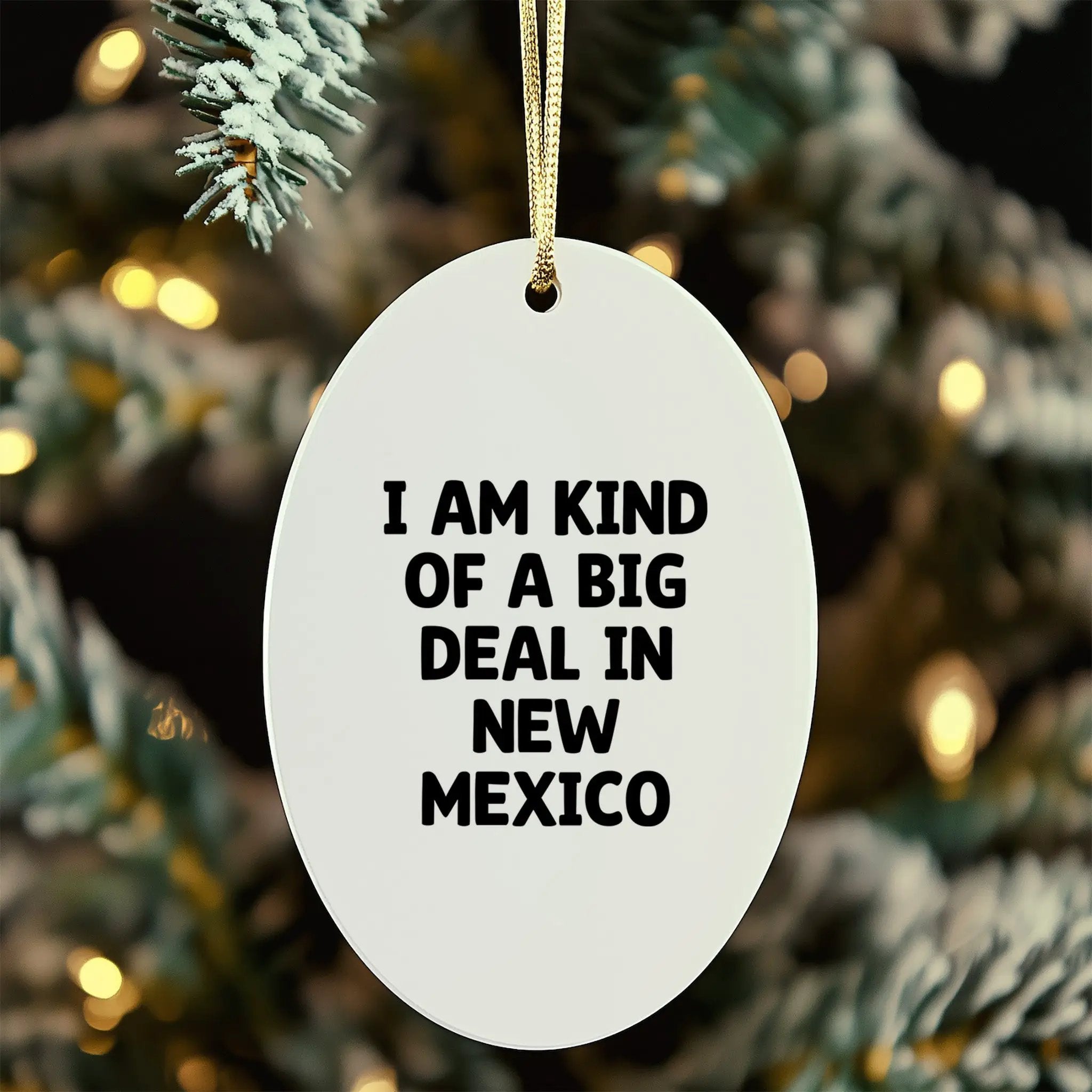 New Mexico Fan Ornament I Am Kind Of A Big Deal Gift