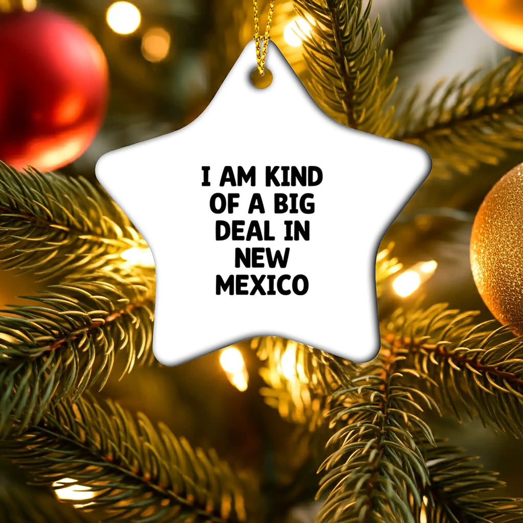 New Mexico Fan Star Ornament Big Deal Gift Idea