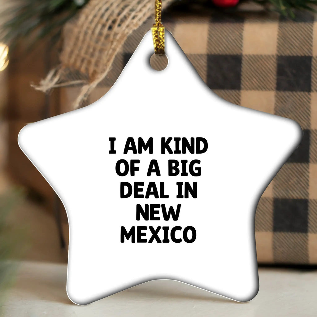 New Mexico Fan Star Ornament Big Deal Gift Idea