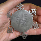 Attendant Snowflake Ornament No Matter How Difficult The Days May Get Gift
