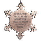 Warden Snowflake Ornament Never Forget the Reason Christmas Keepsake Gift