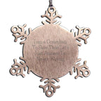 Comedian Snowflake Ornament Just Assume I'm Never Wrong Gift For Christmas